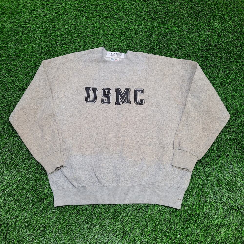 Vintage 80s USMC Sweatshirt Women XL 23x23 Boxy Marine-Coprs